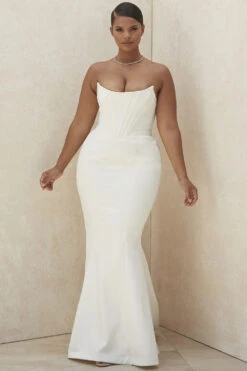 Ivory Strapless Corset Bridal Gown - Limited Edition -Pinkyy Kleider Geschaft ines 8