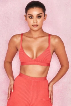 Coral Bandage Bralet Top