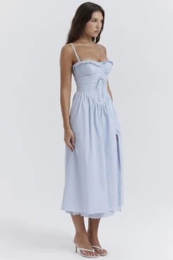 Soft Blue Broderie Anglais Midi SunDress 26 Soft Blue Broderie Anglais Midi SunDress -Pinkyy Kleider Geschaft jaime 6