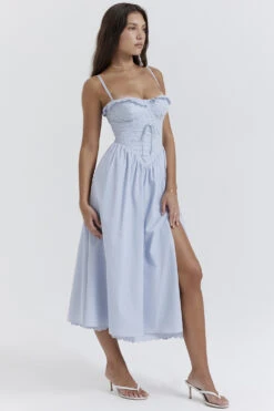 Soft Blue Broderie Anglais Midi SunDress 27 Soft Blue Broderie Anglais Midi SunDress -Pinkyy Kleider Geschaft jaime 7
