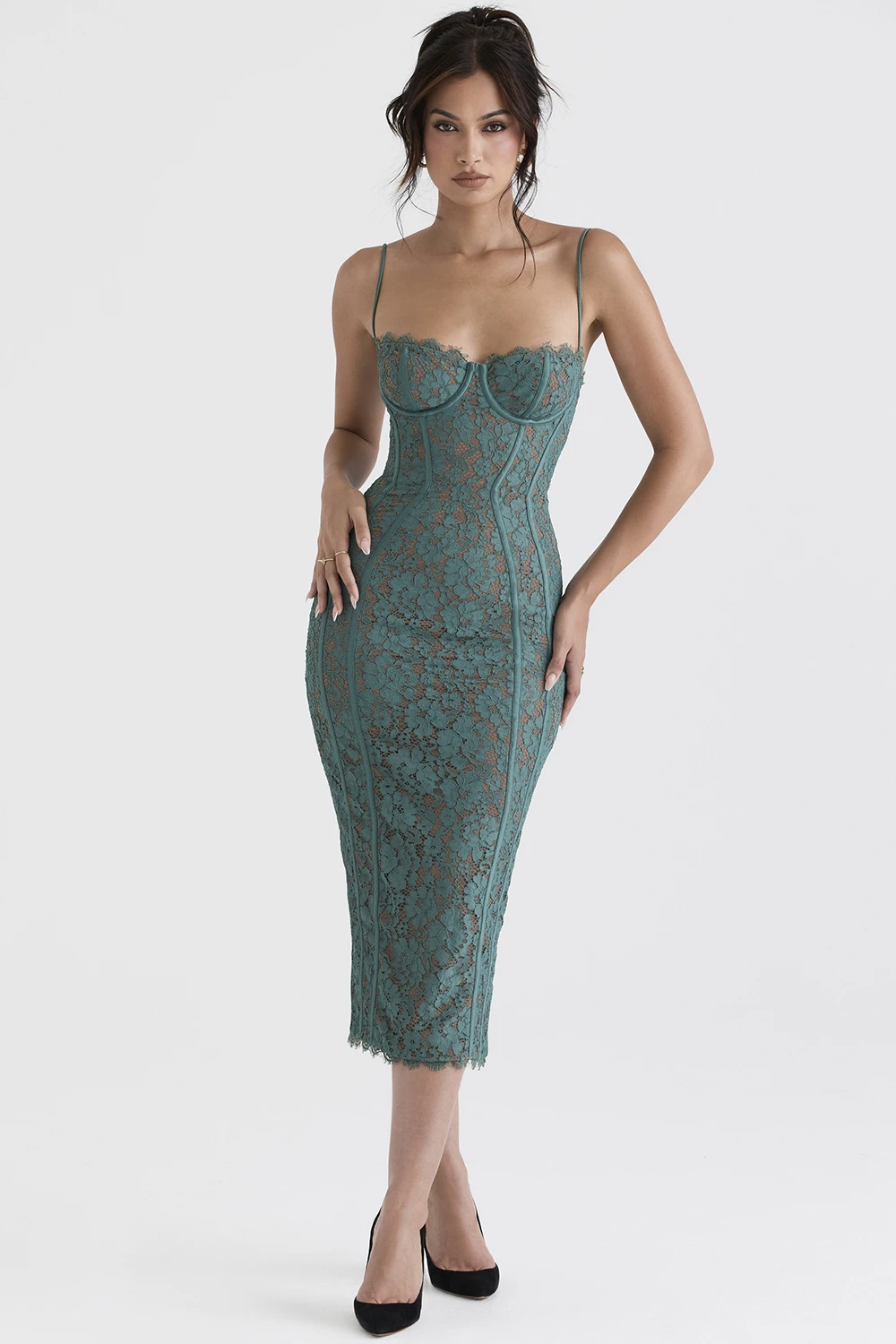 Forest Lace Midi Dress 5 Forest Lace Midi Dress – Bild 5