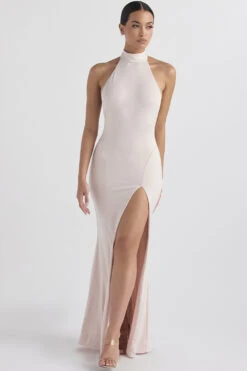 Blush Halter Gown -Pinkyy Kleider Geschaft juliette 3