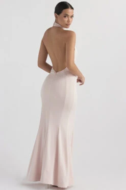 Blush Halter Gown -Pinkyy Kleider Geschaft juliette 7