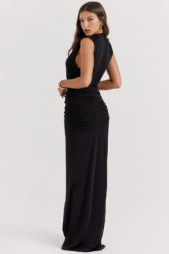 Black Plunge Maxi Dress 24 Black Plunge Maxi Dress -Pinkyy Kleider Geschaft larelle 12