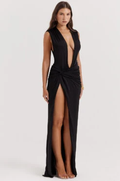 Black Plunge Maxi Dress 22 Black Plunge Maxi Dress -Pinkyy Kleider Geschaft larelle 8