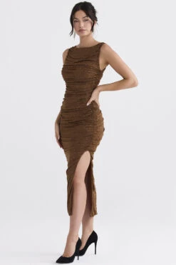 Coffee Crystallised Maxi Dress 19 Coffee Crystallised Maxi Dress -Pinkyy Kleider Geschaft laurie 4
