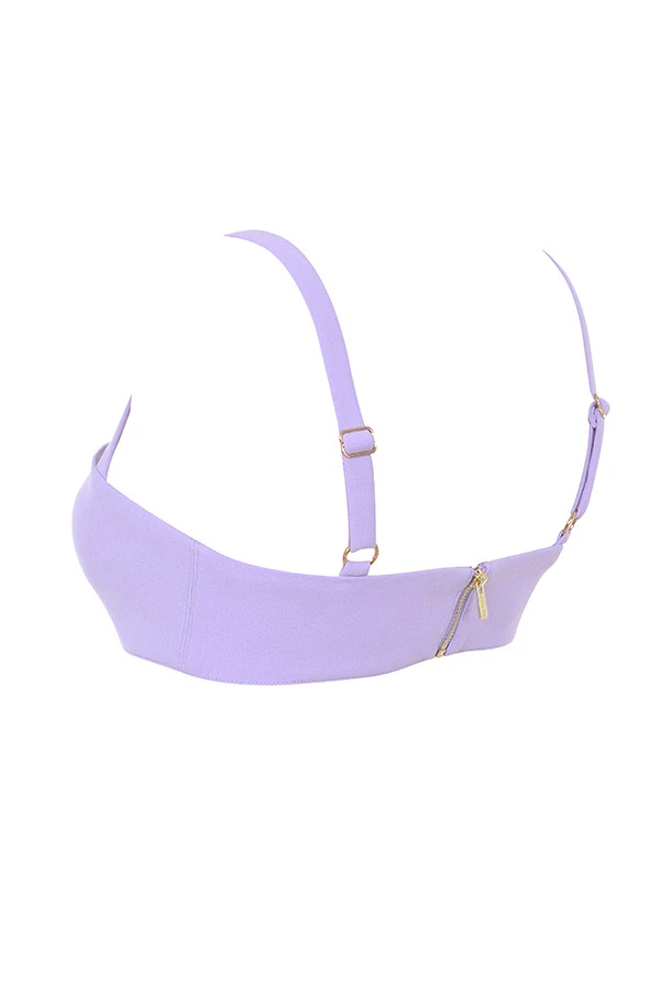 Violet Crepe V Wire Bralet 16 Violet Crepe V Wire Bralet – Bild 16
