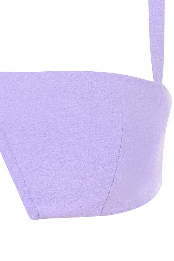 Violet Crepe V Wire Bralet 18 Violet Crepe V Wire Bralet – Bild 18