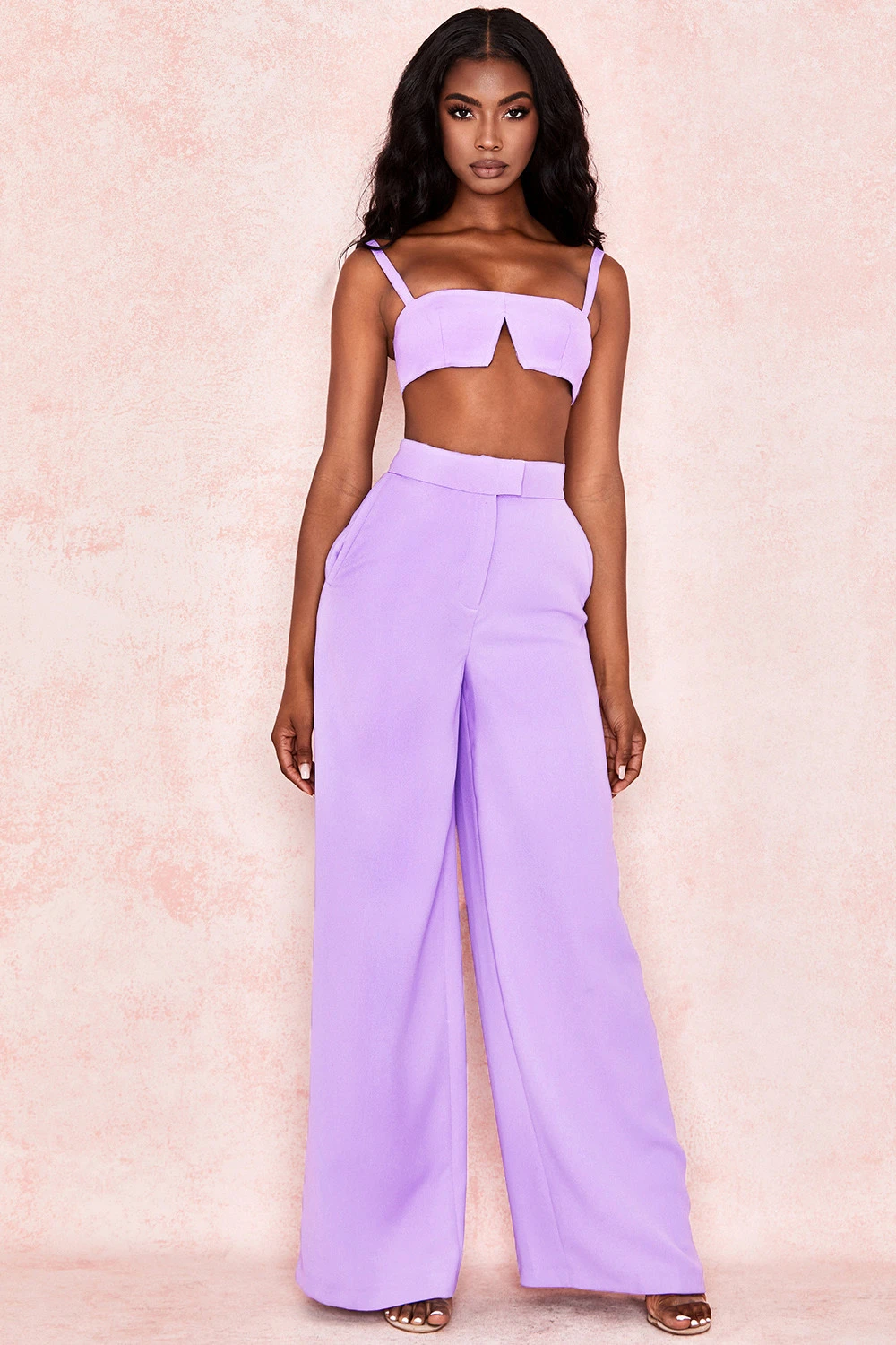 Violet Crepe V Wire Bralet 5 Violet Crepe V Wire Bralet – Bild 5
