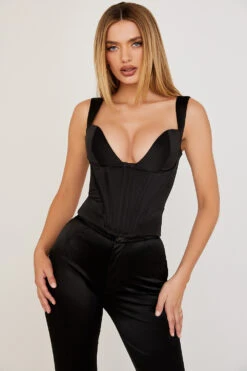 Black Satin Corset 14 Black Satin Corset -Pinkyy Kleider Geschaft liberty 8