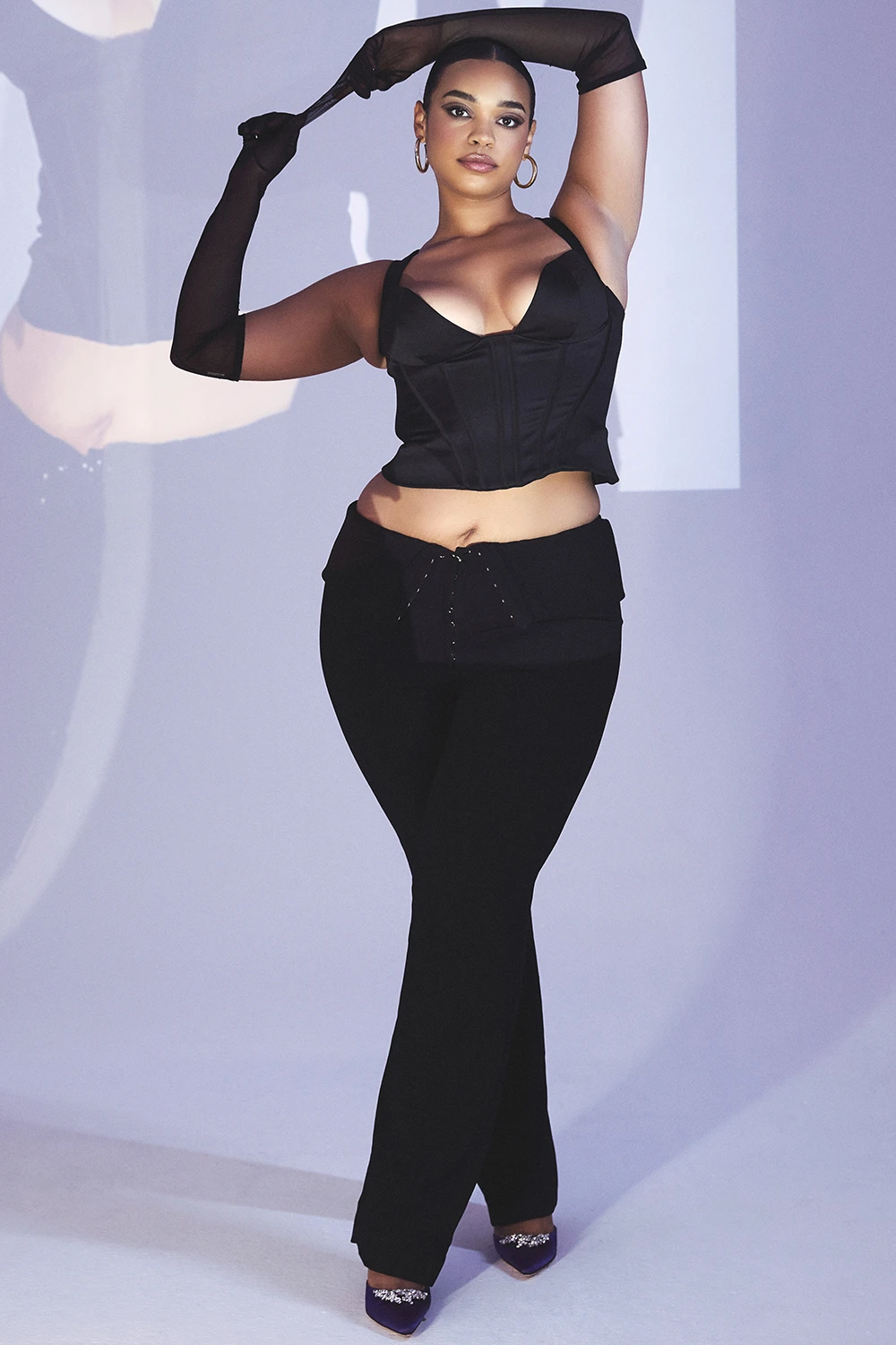 Black Satin Corset 7 Black Satin Corset – Bild 7