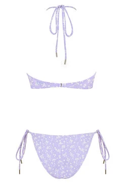 Lilac Floral Print Reverse Triangle Bikini -Pinkyy Kleider Geschaft lira lilac print 02
