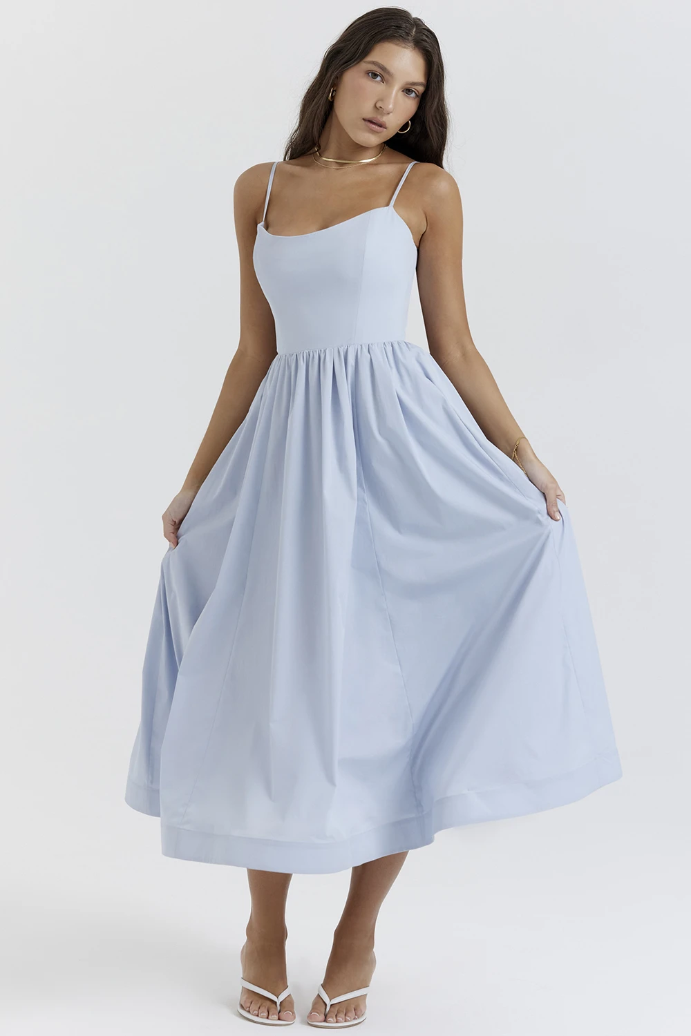 Soft Blue Corset Sundress 5 Soft Blue Corset Sundress – Bild 5