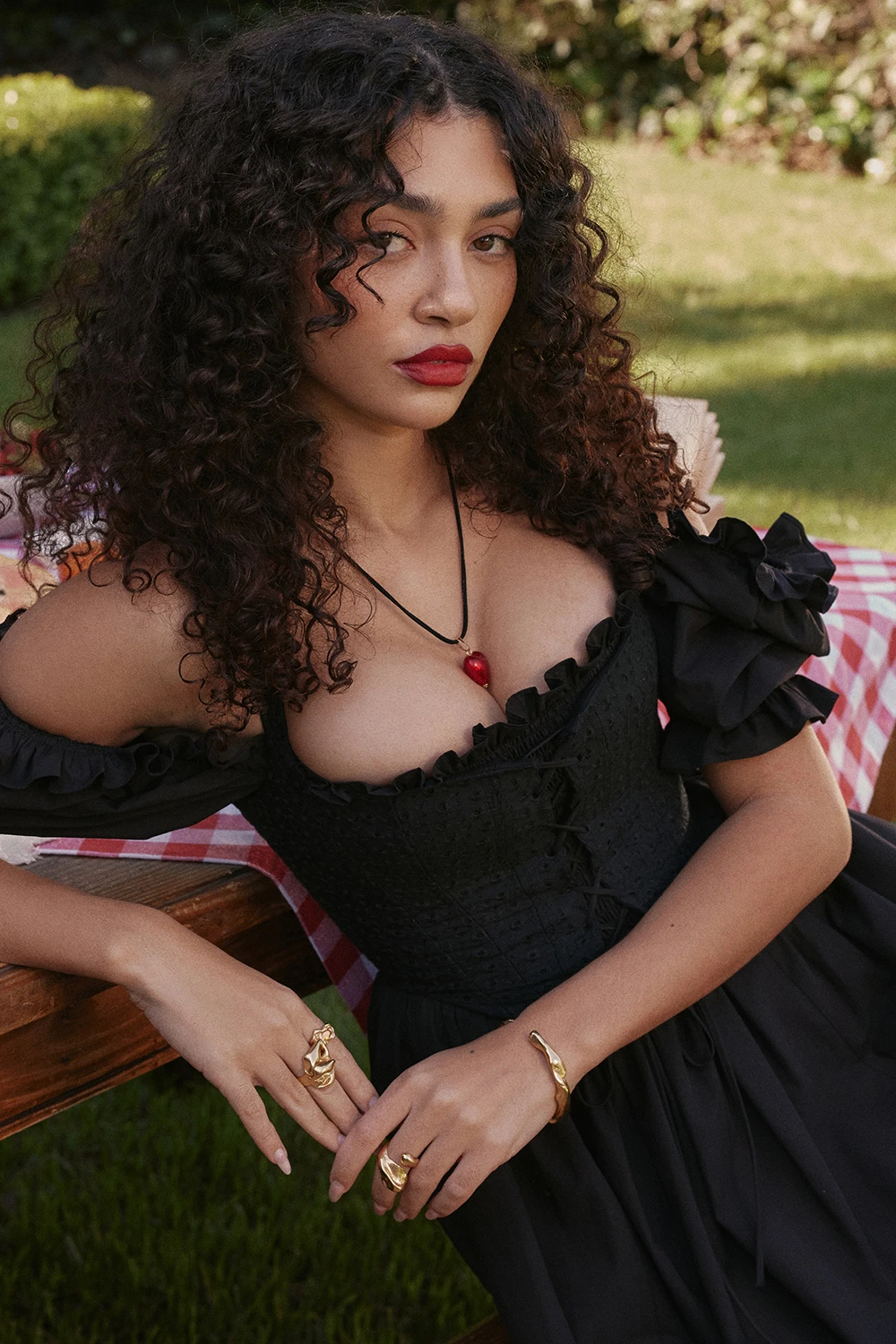 Black Puff Sleeve Midi Sundress 13 Black Puff Sleeve Midi Sundress – Bild 13