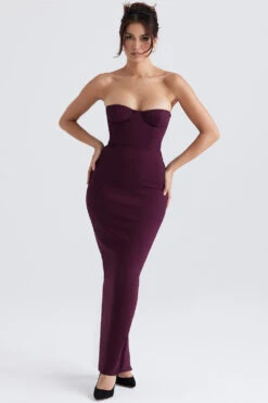 Grape Strapless Corset Maxi Dress -Pinkyy Kleider Geschaft lucia 2 1