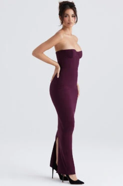 Grape Strapless Corset Maxi Dress -Pinkyy Kleider Geschaft lucia 4 1