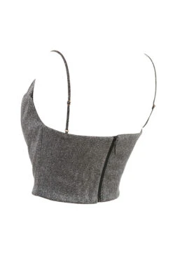 Silver Crop Top -Pinkyy Kleider Geschaft lulia silver 03