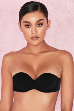 Strapless Backless Moulded Sticky Bra - Black -Pinkyy Kleider Geschaft m99b1831 2