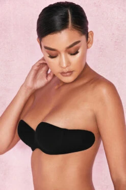 Strapless Backless Moulded Sticky Bra - Black -Pinkyy Kleider Geschaft m99b1834 2