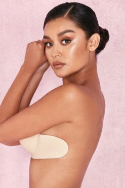 Strapless Backless Moulded Sticky Bra - Beige -Pinkyy Kleider Geschaft m99b1835