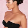 Strapless Backless Moulded Sticky Bra - Black