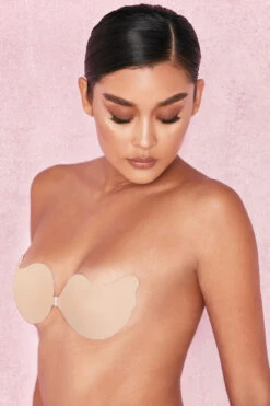 Front Fastening Moulded Microfibre 'V' Bra - Beige 14 Front Fastening Moulded Microfibre 'V' Bra - Beige -Pinkyy Kleider Geschaft m99b1840 2
