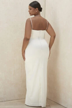 Ivory Draped Bridal Gown - Limited Edition -Pinkyy Kleider Geschaft margaux 16