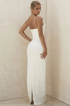 Ivory Draped Bridal Gown - Limited Edition -Pinkyy Kleider Geschaft margaux 8