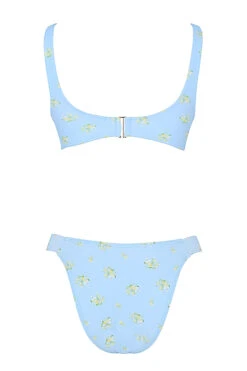 Baby Blue Floral Print Bikini -Pinkyy Kleider Geschaft mariposa blue floral print 03