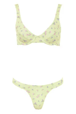 Lemon Floral Print Bikini -Pinkyy Kleider Geschaft mariposa lemon print 01a