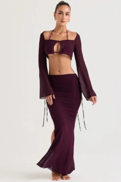 Prune Cutout Maxi Skirt 13 Prune Cutout Maxi Skirt -Pinkyy Kleider Geschaft marseilleamalfi p 4