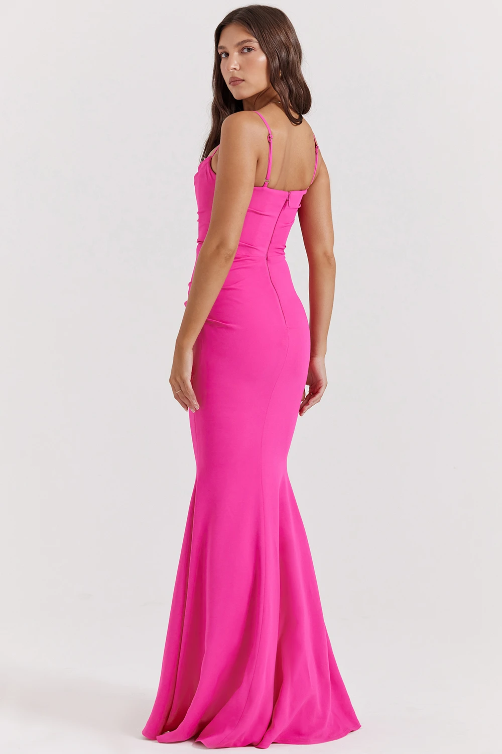 Hot Pink Corset Maxi Dress 7 Hot Pink Corset Maxi Dress – Bild 7