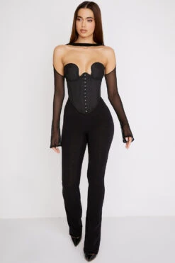 Black Structured Corset -Pinkyy Kleider Geschaft mina 1