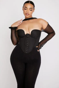 Black Structured Corset -Pinkyy Kleider Geschaft mina 9
