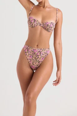 Olive Floral High Waist Bikini Bottom 13 Olive Floral High Waist Bikini Bottom -Pinkyy Kleider Geschaft monacomykonos bp 4r