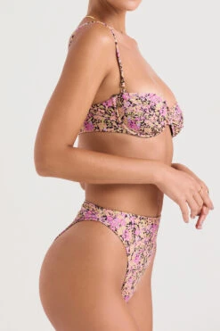 Olive Floral High Waist Bikini Bottom 14 Olive Floral High Waist Bikini Bottom -Pinkyy Kleider Geschaft monacomykonos bp 5r