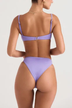 Violet High Waist Bikini Bottom