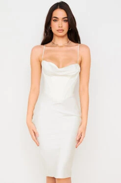 Ivory Corset Slip Dress