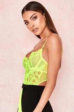 Neon Yellow Lace Bodysuit 19 Neon Yellow Lace Bodysuit -Pinkyy Kleider Geschaft nadia 32