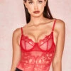 Red Lace Bodysuit