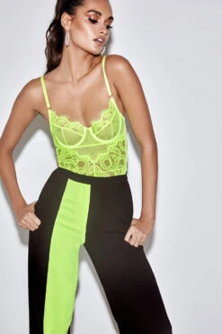 Neon Yellow Lace Bodysuit 26 Neon Yellow Lace Bodysuit -Pinkyy Kleider Geschaft nadia green 19