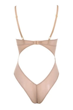 Tan Lace Bodysuit 25 Tan Lace Bodysuit -Pinkyy Kleider Geschaft nadia nude 02
