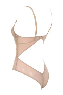 Tan Lace Bodysuit 24 Tan Lace Bodysuit -Pinkyy Kleider Geschaft nadia nude 03