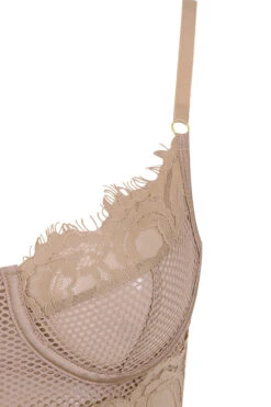 Tan Lace Bodysuit 26 Tan Lace Bodysuit -Pinkyy Kleider Geschaft nadia nude 04