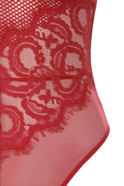 Red Lace Bodysuit 23 Red Lace Bodysuit -Pinkyy Kleider Geschaft nadia red 05