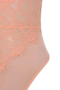 Peach Lace Bodysuit 27 Peach Lace Bodysuit -Pinkyy Kleider Geschaft nadia salmon 05