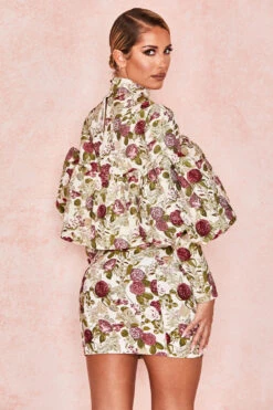 Vintage Floral Ruffle Top -Pinkyy Kleider Geschaft naeve 05