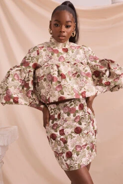 Vintage Floral Ruffle Top -Pinkyy Kleider Geschaft naeve floral 16