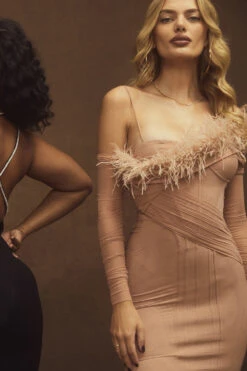 Blush Mesh Corset Dress -Pinkyy Kleider Geschaft naira blush 12