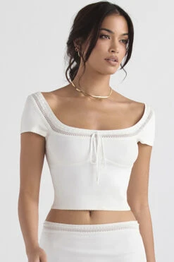 Ivory Dainty Knit Top -Pinkyy Kleider Geschaft nolasarelle 2kk